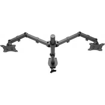 Uchwyt Goobay Monitor Arm Dual Flex - ekran 17-32 cale - montaż na biurko VESA 75 i 100 mm - Obracanie, obrót i pochylanie - regulacja wysokości - maksymalne obciążenie