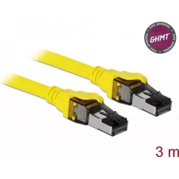 Kabel sieciowy DeLOCK 86583 Cat8.1 S/FTP 3m żółty