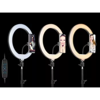 TRACER RING 30cm pierścień świetlny ze statywem 210cm