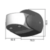 Infrared Motion Sensor MACLEAN MCE468B IP65 — podczerwony detektor obecności, odporny na warunki atmosferyczne