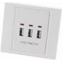 Gniazdko sieciowe z USB ShiverPeaks BS60065 Białe