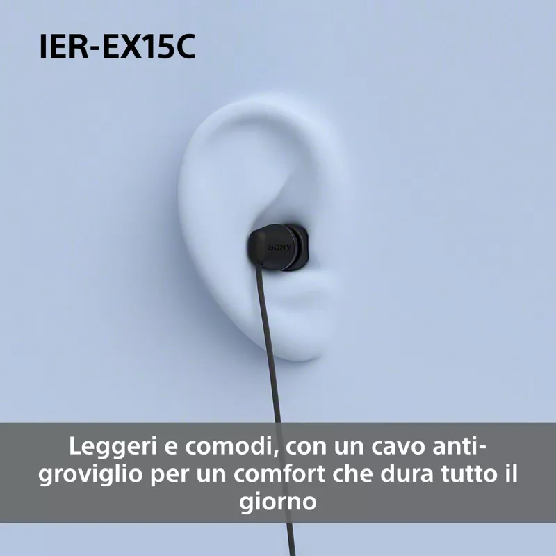 Sony IER-EX15C Zestaw słuchawkowy Przewodowy Douszny Rozmowy/Muzyka USB Typu-C Biały