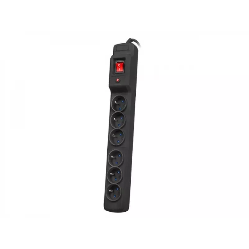 Listwa zasilająca ARMAC Multi M6 ochronnik przepięciowy, 6 gniazd, kabel 10 m, czarna
