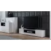 Cama stojak TV VIVA 180 biały/biały połysk + czarny