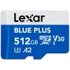 Karta pamięci MicroSDXC Lexar niebieski PLUS 512 GB, UHS‑I, Odczyt 170 MB/s, U3/V30