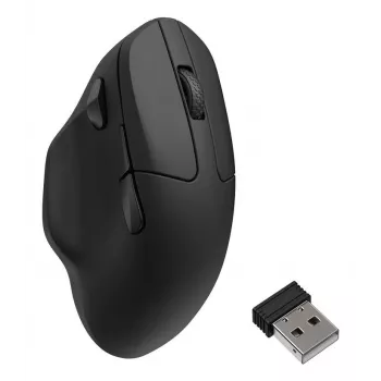 Bezprzewodowa mysz Keychron M7 8K czarna — kompaktowa ergonomiczna konstrukcja, akumulatorowa