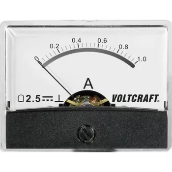 Voltcraft AM-60X46/1A/DC miernik instalacyjny AM-60X46/1A/DC 1 A miernik magnetoelektryczny (AM-60X46/1A/DC)