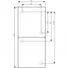 BUSCH JAEGER BJ 20-02EW-53 Gniazdo z klapką pionowe 2f ocean IP44 Szary/Niebieski