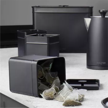 Pojemnik na chleb Salter BW124581EU7 Kuro steel design - stalowe przechowywanie pieczywa i wypieków