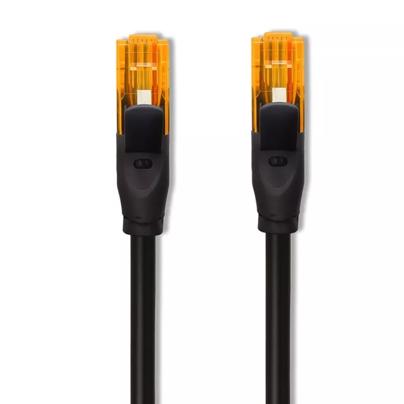 Kabel krosowy Ethernet QOLTEC UTP Cat6 10 m, 2×RJ45, czarny