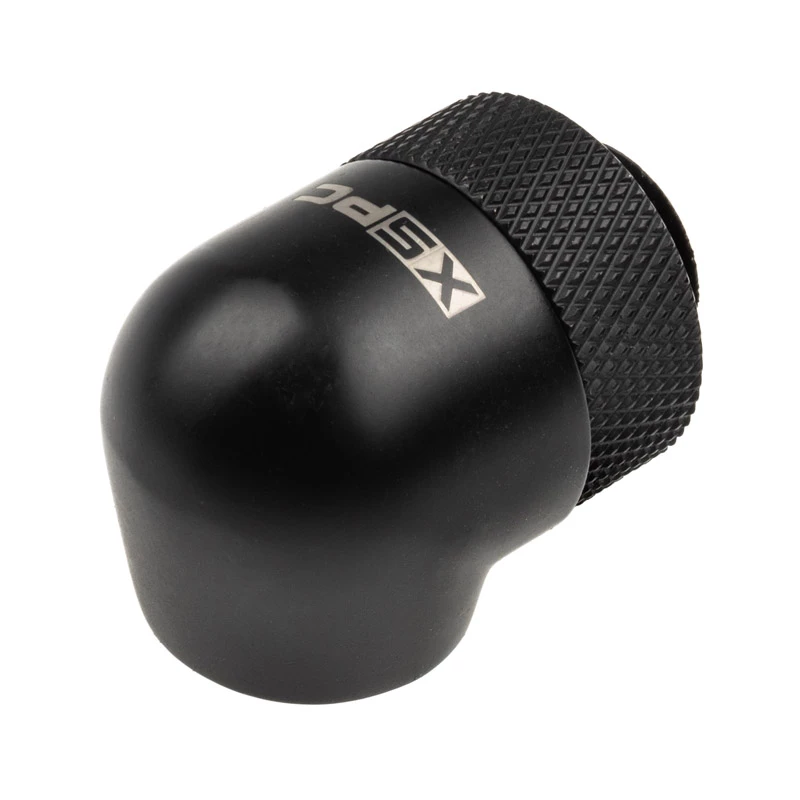 Adapter XSPC 90° G1/4 inch męski na G1/4 inch żeński, obrotowy, czarny