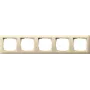 GIRA Rahmen 5-fach 021501 Standard 55 cremeweiss 021501