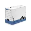 Pudełko archiwizacyjne Fellowes R-Kive PRIMA, biało-niebieskie (B) 200 mm, wykonane w 100% z tektury z recyklingu, w 100% nadające się do recyklingu (0028501)
