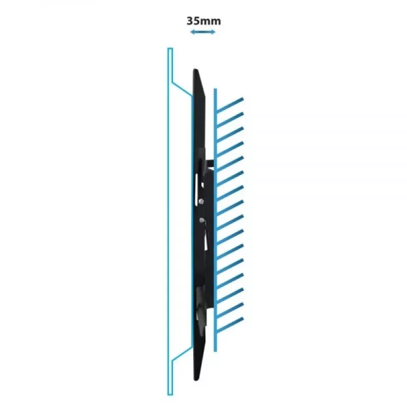 Uchwyt ścienny do telewizora Esperanza HYPNOS 177,8 cm 70 cali czarny maks. 30 kg