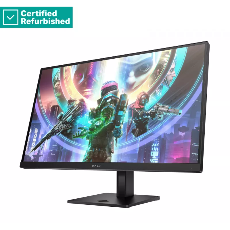RENEW srebrny OMEN by HP 27qs QHD Gaming Monitor - 27 2560x1440 QHD 400-nit 240Hz AG, IPS, 2x HDMI/DisplayPort, 2x USB-A, speakers, height adjustable/tilt/pivot, 1 years