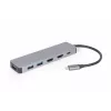 Gembird A-CM-COMBO3-03 USB Type-C 3-w-1 adapter wieloportowy (Hub + HDMI + PD)
