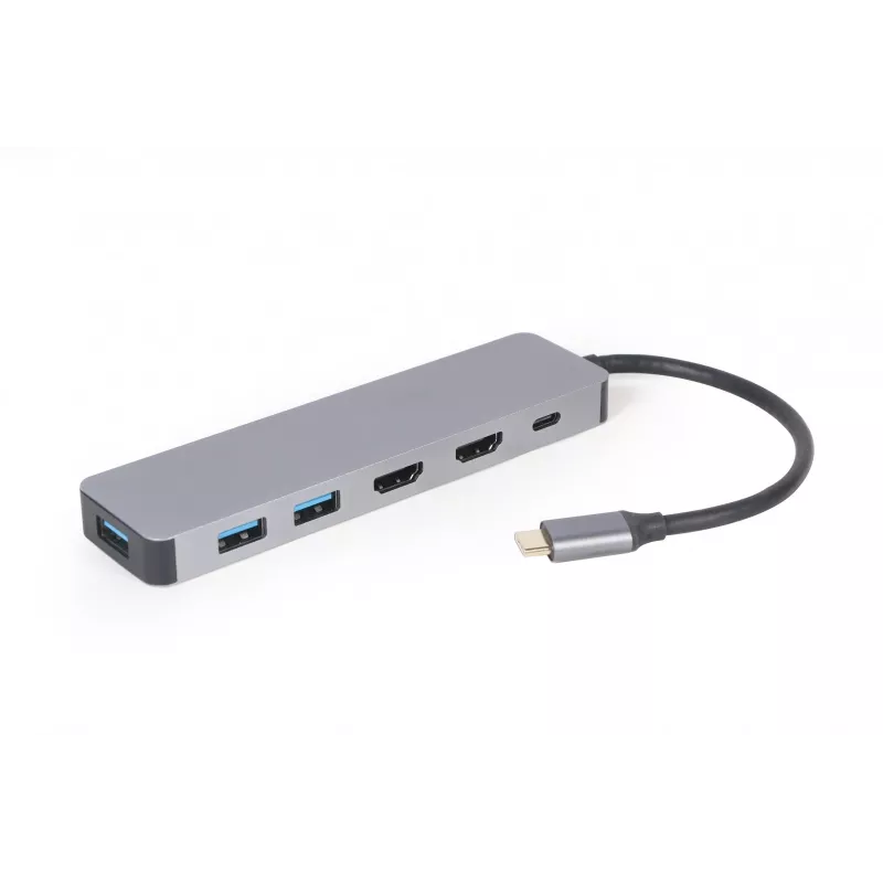 Gembird A-CM-COMBO3-03 USB Type-C 3-w-1 adapter wieloportowy (Hub + HDMI + PD)