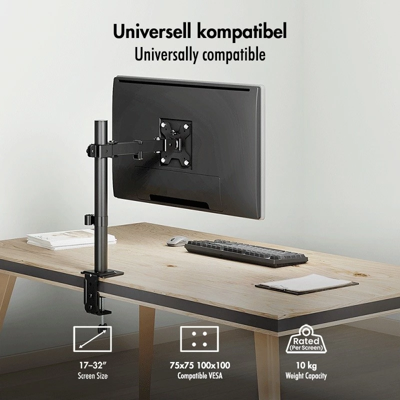 Uchwyt do monitora 17-32 cali, max 10 kg, stal