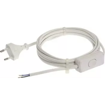 Kabel zasilający AS Schwabe 70631, 3,00 m, biały, przewód sieciowy