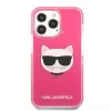Karl Lagerfeld KLHCP13XTPECPI Iphone 13 Pro Max 6.7 Hardcase Fuchsia/FUSCHIA Choupette Head