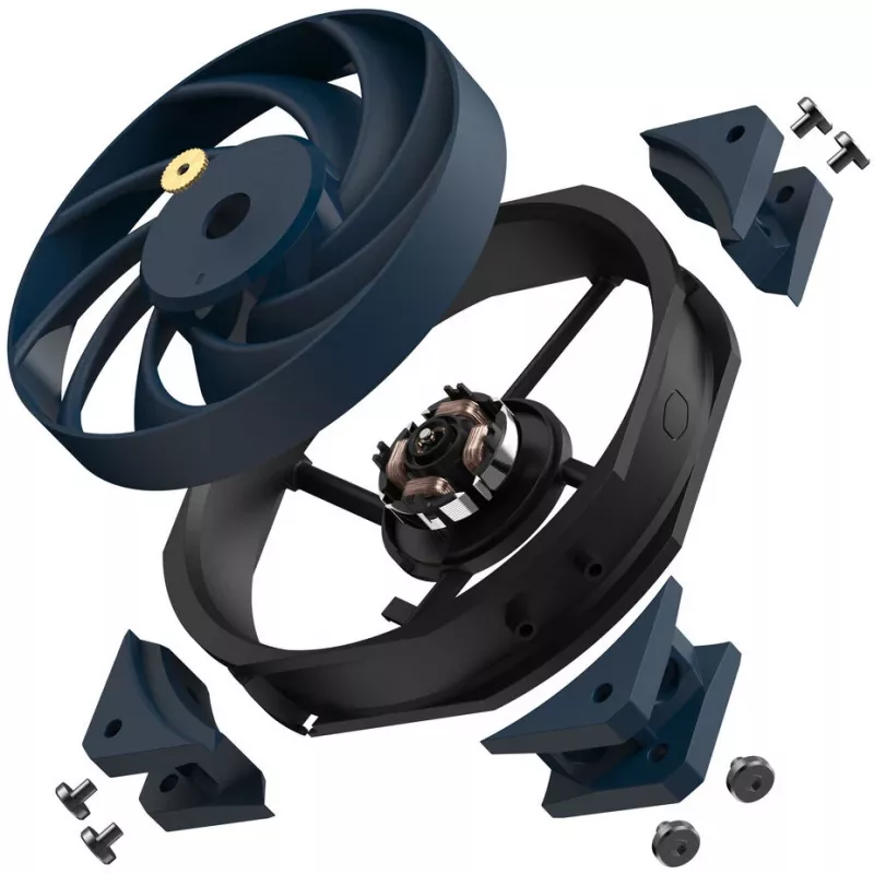 Wentylator Cooler Master Mobius 120 OC 12 cm Czarny 3 prędkości 3200 RPM