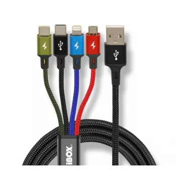 Universal 4 in 1 charging kabel I-BOX USB IKUM4W1