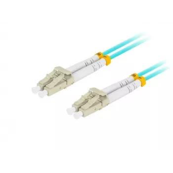 Kabel światłowodowy LANBERG FO-LULU-MD31-0030-TQ, OM3, LC–LC, 3 m, aqua