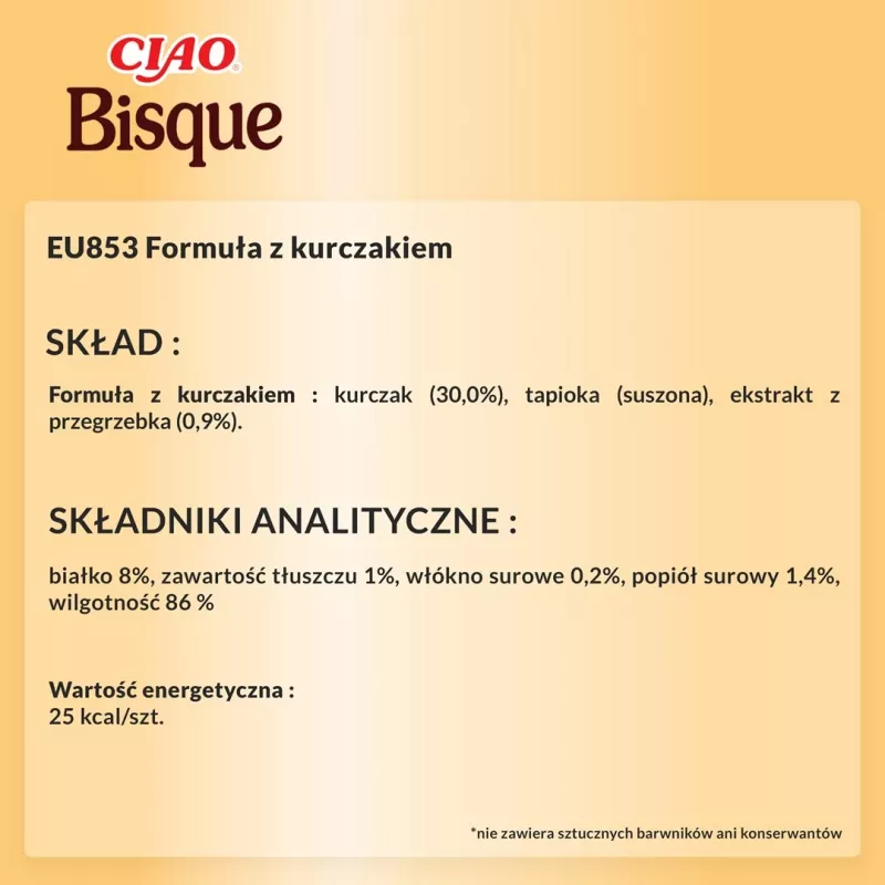 Mokra karma dla kota Inaba Foods CIAO gęsta zupa z kurczaka 40 g saszetka