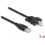 Kabel DeLOCK USB 2.0 Typ-A męski na Typ-B męski ze śrubami 3 m