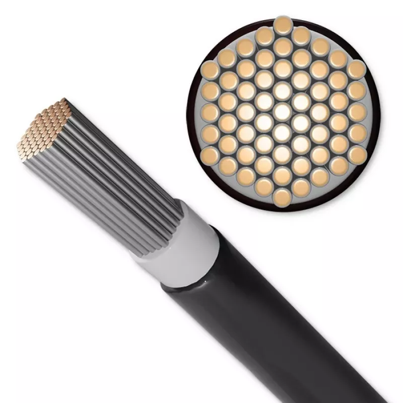 Qoltec 53853 Kabel fotowoltaiczny | 6mm² | 100m | czarny