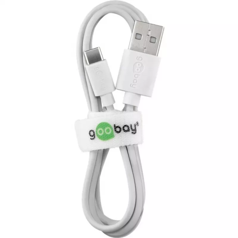 Wentronic 59130 Przewód USB A USB C męski męski 2 m biały (59130)
