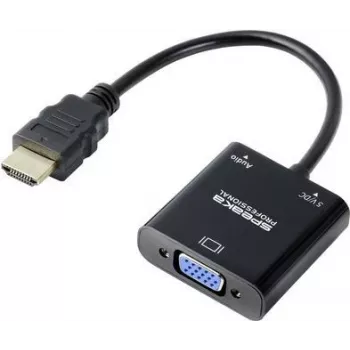 SP-10352148 Adapter HDMI [1x - 1x VGA] Czarny Standard 0,15 (SP-10352148)