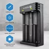 Ładowarka do akumulatorów everActive LC200 domowa USB, 2-kanałowa, Li-Ion, obsługuje A/AA/AAA/AAAA/C/D, wejście 5 V, wyjście 4,2 V, czarna