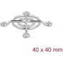 Kratka wentylatora DELOCK 67304 metalowa, 53×53 mm, srebrna — akcesorium do chłodzenia komputerowego
