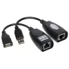 Genway USB-EX-50 koncentrator interfejsów USB 2.0 Czarny
