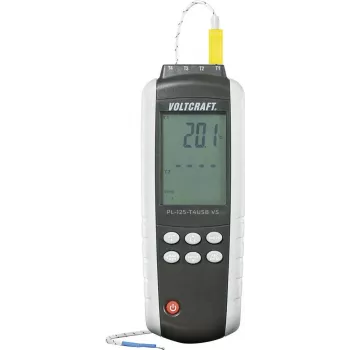 VOLTCRAFT PL-125-T4 przyrząd do pomiaru temperatury -200 do +1372 °C sonda typu K, J (PL-125-T4)