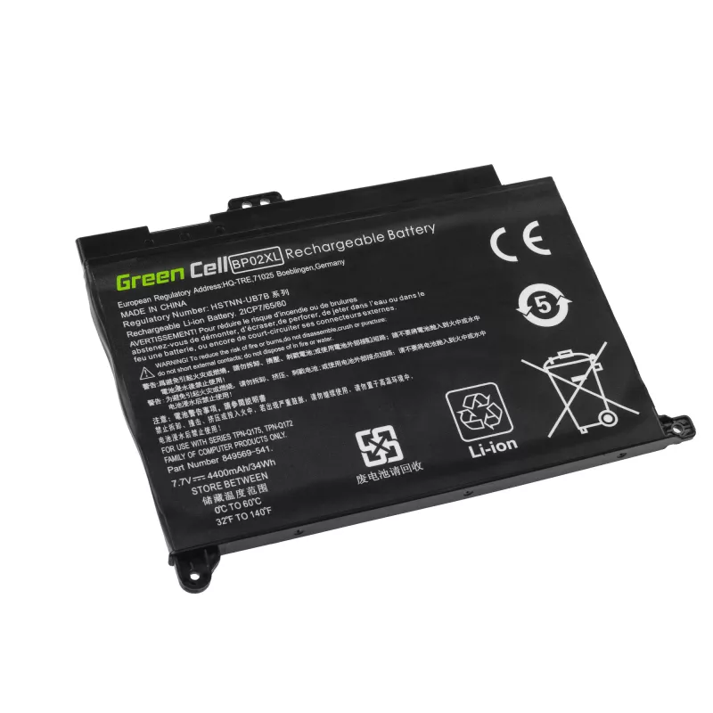 Bateria zielony Cell HP150 — litowo-polimerowa 4500 mAh, do HP Pavilion 15-AU / 15-AW, czarna