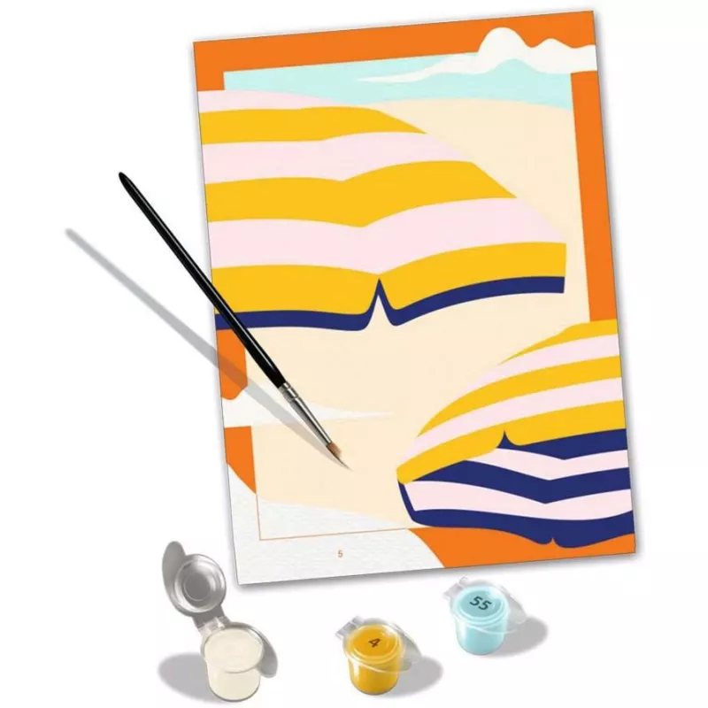 Zestaw do malowania Ravensburger CreArt Sunny Times — zestaw do malowania na płótnie po numerach