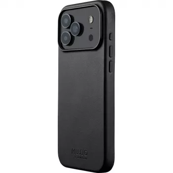 Mujjo Full Leather Case Etui na iPhone 17 Pro Max czarny