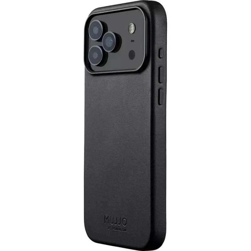 Mujjo Full Leather Case Etui na iPhone 17 Pro Max czarny