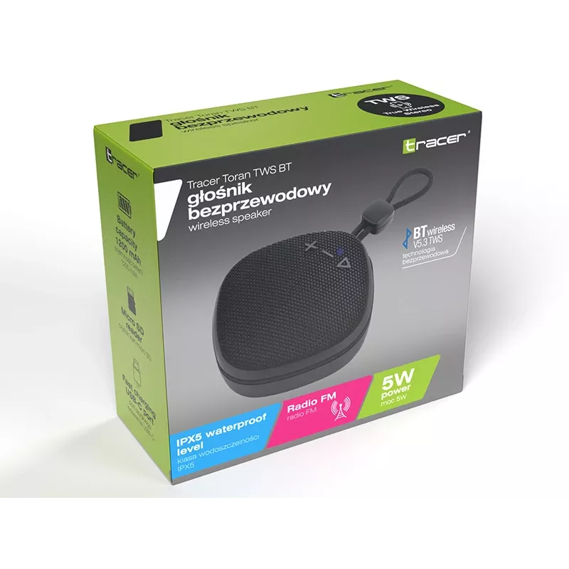 Głośnik Bluetooth Tracer Toran TWS Czarny