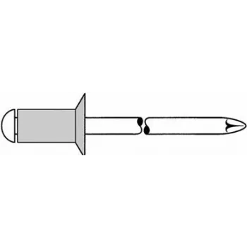 Nity zrywalne GESIPA 5x12 mm łeb stożkowy KS do materiałów 6,0–8,0 mm, opak. 500 szt.