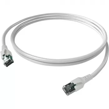 Easylan CP1KWBWBW0005 kabel sieciowy RJ45, kabel krosowy CAT 6a S/FTP 0,5 m biały 1 szt.