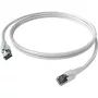 Easylan CP1KWBWBW0005 kabel sieciowy RJ45, kabel krosowy CAT 6a S/FTP 0,5 m biały 1 szt.