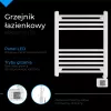 Elektryczny grzejnik łazienkowy LED | AD 7823 | Grzejnik | 400 W | Biały | IP24