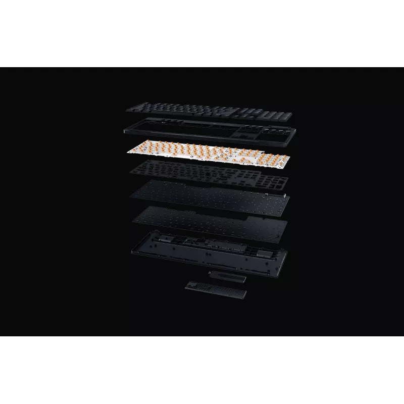 Klawiatura gamingowa Razer CzarnyWidow V4 Low-profile Wireless — niskoprofilowe klawisze mechaniczne, Bluetooth i 2.4 GHz