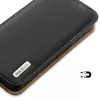 Dux Ducis Dux Ducis Hivo skórzany portfel z klapką z naturalnej skóry etui na karty i dokumenty Samsung Galaxy S22+ (S22 Plus) czarny