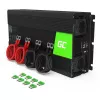Przetwornica napięcia zielony Cell INV12 3000 W 12 V na 230 V, 50 Hz, 1 USB, aktywne chłodzenie, czarna