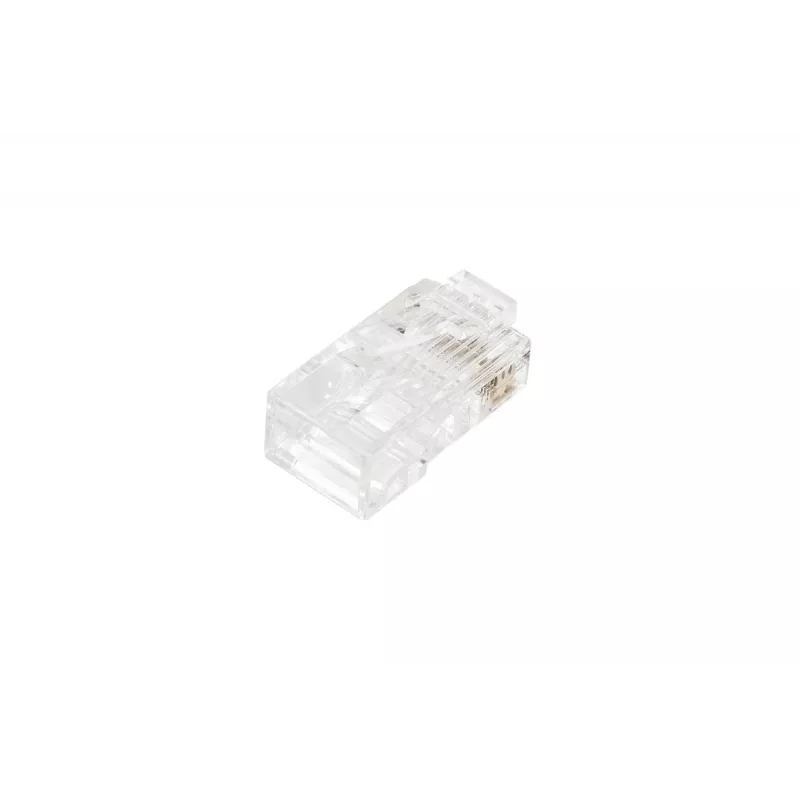 DIGITUS RJ45 Modular Plug (8P8C) Pass-through, CAT 5e, Unshielded, AWG 26-24, 100 Pieces (X-ML-5U-EZ)