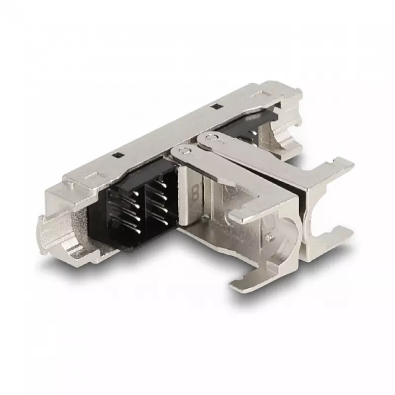 DeLOCK RJ45 Coupler LSA to LSA Cat.8.1 toolfree Czarny